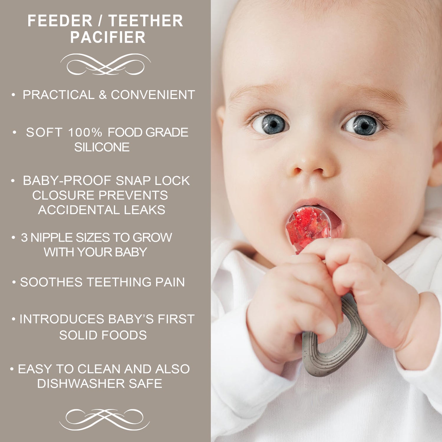 Toddmomy Children's Feeder Baby Feeder Pacifiers Newborn Pacifiers